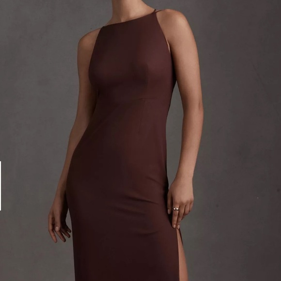Anthropology BHLDN Marta Crepe Dress - Plum - Picture 8 of 8